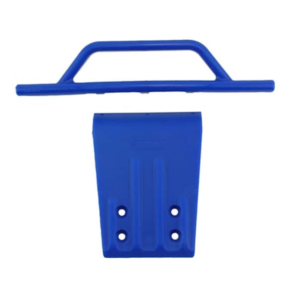 Rpm Products Front Bumper and Skid Plate for Traxxas Slash 2WD - Blue RPM80955 - main